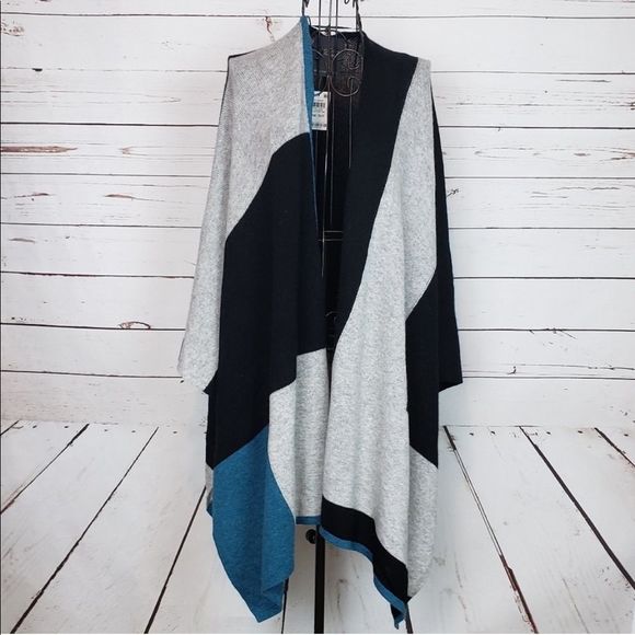 Charter Club Accessories - Charter Club Cashmere Colorblocked Wrap Scarf Sweater